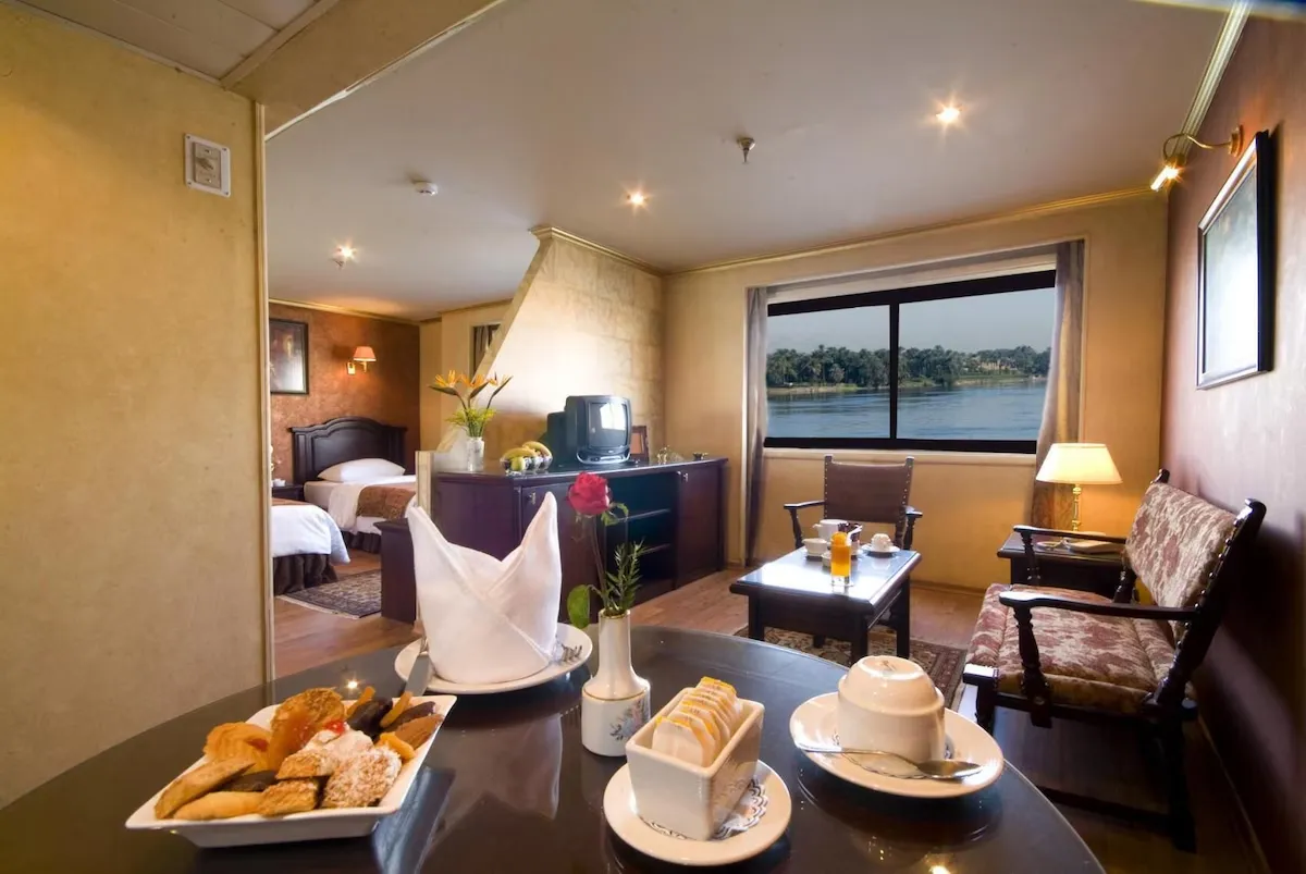 Restaurant aboard the SUNRISE Terramar Nile Cruise Nile cruise